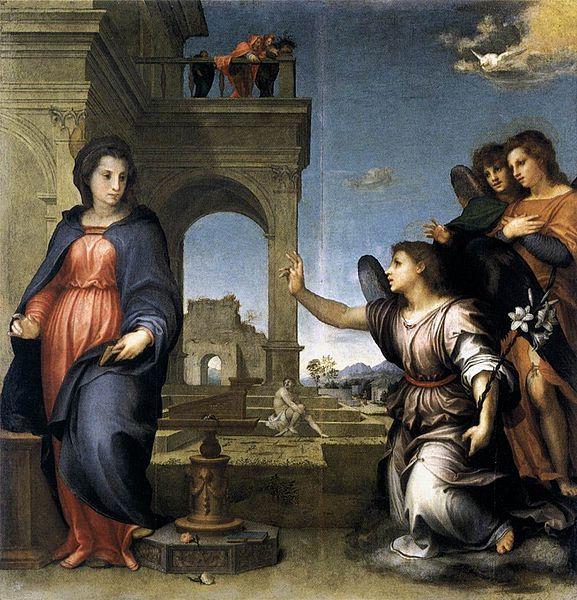 Andrea del Sarto Annunciation Spain oil painting art
